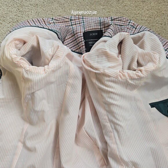 J. Crew Parke Blazer in Ivory Plaid Italian Wool Size 0 - Picture 13 of 13